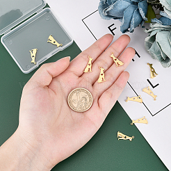 10Pcs 201 Stainless Steel Pendants&nbsp;STAS-UN0030-51