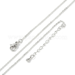 Brass Rolo Chains Necklaces for Women&nbsp;NJEW-D302-43P