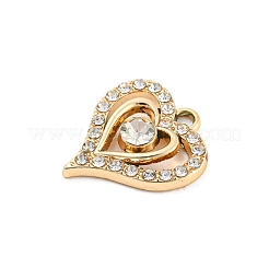 UV Plating Alloy Rhinestone Pendants&nbsp;PALLOY-D026-22G