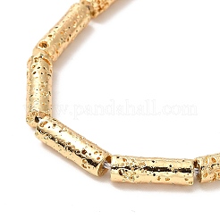 Electroplated Natural Lava Rock Beads Strands&nbsp;G-G984-02KCG