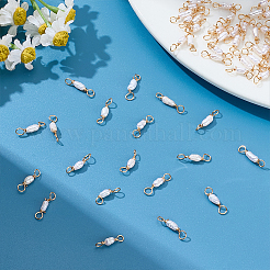 60Pcs Natural Cultured Freshwater Pearl Connector Charms&nbsp;PALLOY-ME00014