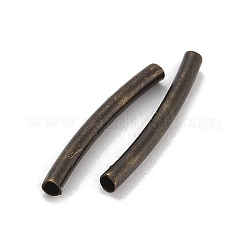 Brass Curved Tube Beads&nbsp;KK-B120-04F-AB