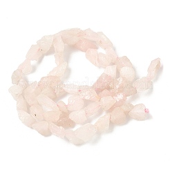 Raw Rough Natural Rose Quartz Beads Strands&nbsp;G-M453-C03