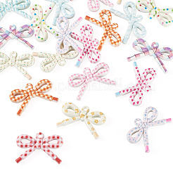 22Pcs 11 Colors Opaque Printed Acrylic Pendants&nbsp;MACR-TA0002-87