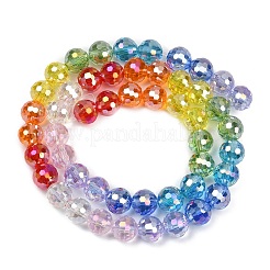 Electroplate Glass Beads Strands&nbsp;EGLA-D300-06-8mm