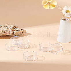 20Pcs Transparent Plastic Candle Holder&nbsp;AJEW-LP0001-04