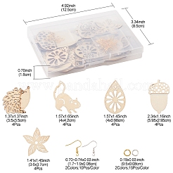 DIY Thanksgiving Day Earring Making Kit&nbsp;WOOD-FS0001-06