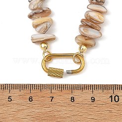 Natural Freshwater Shell Chip Beaded Necklaces&nbsp;NJEW-JN06412