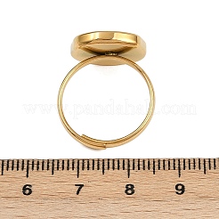 304 Stainless Steel Enamel Open Cuff Rings for Women&nbsp;RJEW-K301-06A-02
