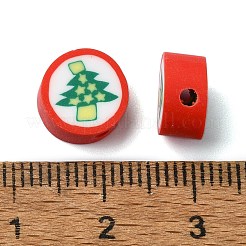 Christmas Theme Handmade Polymer Clay Beads&nbsp;CLAY-M005-09
