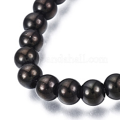 201 Stainless Steel Round Beaded Stretch Bracelet for Men Women&nbsp;BJEW-N017-163B-03