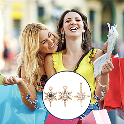 60Pcs 3 Styles Alloy Rhinestone Pendants&nbsp;FIND-PH0020-28