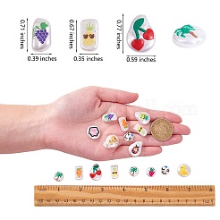 32Pcs 16 Style 3D Printed ABS Plastic Imitation Pearl Beads&nbsp;KY-SZ0001-42