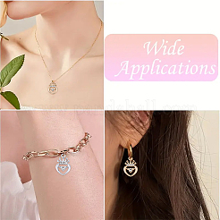 10Pcs 2 Colors Alloy Rhinestone Pendants&nbsp;ALRI-YW0001-28