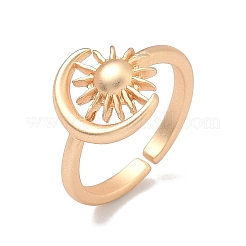 Brass Cuff Open Rings&nbsp;RJEW-C157-04MG