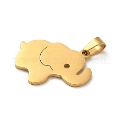 304 Stainless Steel Pendants&nbsp;STAS-O005-24B-G