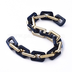 Handmade CCB Plastic Boston Link Chains&nbsp;AJEW-JB00683-02