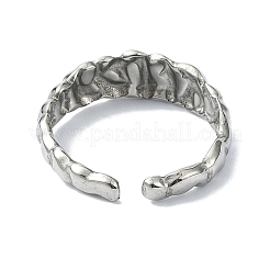 304 Stainless Steel Cuff Rings for Women&nbsp;RJEW-M019-34P
