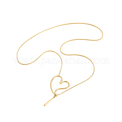 304 Stainless Steel Lariat Necklaces&nbsp;STAS-OY018-30G