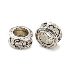 Rack Plating Tibetan Style Alloy Spacer Beads&nbsp;TIBE-WH0007-01AS