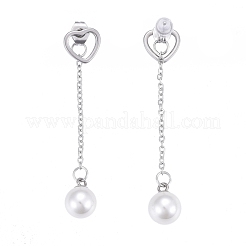 304 Stainless Steel Chain Tassel Earrings&nbsp;EJEW-I248-17
