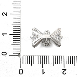Brass Pave Cubic Zirconia Charms&nbsp;KK-Q048-13P