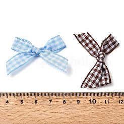 Polyester Bowknot with Grid Sew on Ornament Accessories&nbsp;DIY-C085-06
