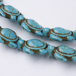 Synthetic Howlite Beads Strands&nbsp;G-E020-16