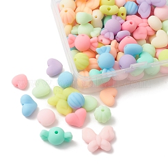 Rubberized Style Acrylic Beads&nbsp;SACR-FS0001-12
