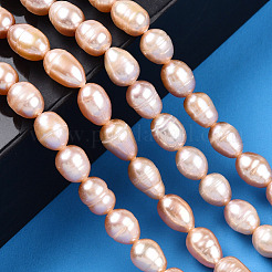 Natural Cultured Freshwater Pearl Beads Strands&nbsp;PEAR-N012-06S