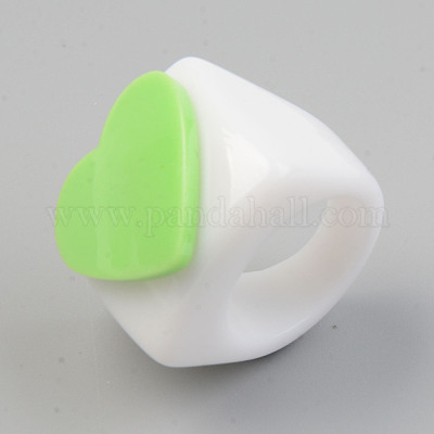 Opaque Acrylic Finger Rings&nbsp;X-RJEW-T010-13-1