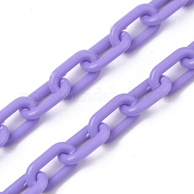 Opaque Acrylic Cable Chains&nbsp;SACR-N010-002E-1