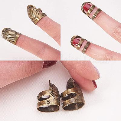 Lot De 4 Dé à Coudre En Argent - Protège-doigts Pour Couture à La Main - Marque Uxcell