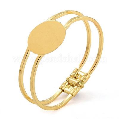 Brass Bangle Making&nbsp;BJEW-K156-01G-1