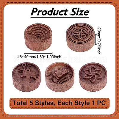 5Pcs 5 Styles Column Wood Aromatherapy Diffuser&nbsp;DIY-UN0008-23-1