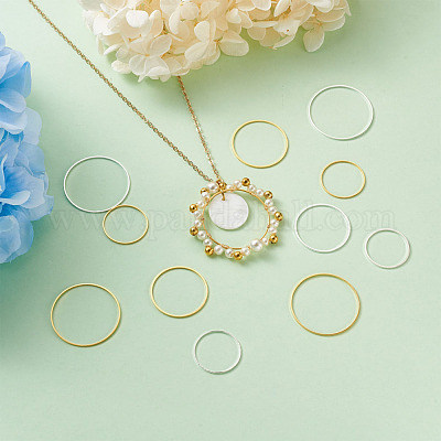Brass Linking Rings&nbsp;KK-YS0001-03-1