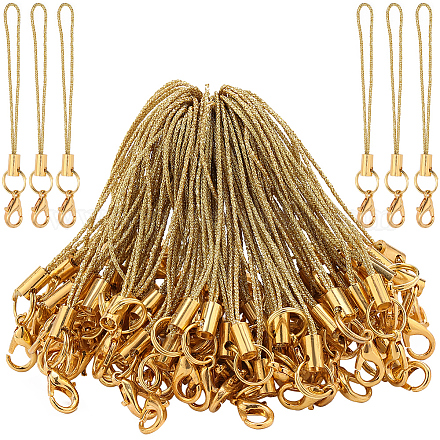 Polyester Cord Mobile Straps FIND-WH0050-40B-1