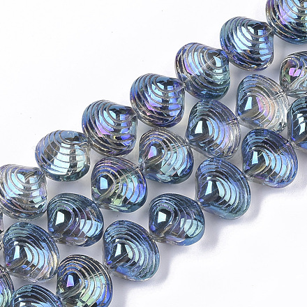 Electroplate Glass Beads Strands EGLA-S189-002B-01-1