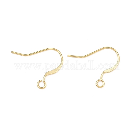 Brass Flat Ear Wire KK-CBA57BD-09G-1