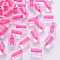 Transparent Acrylic Beads, Column, Hot Pink, 10x7.5mm, Hole: 1.8mm, about 950pcs/500g