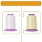 Translucent -Sensitive Polyester Thread, White, 49x35mm