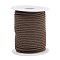 Nylon Braided Cord, Milan Cords Woven Thread for Bracelet Jewelry Making, Coffee, 3mm, about 21.87 yards(20m)/roll