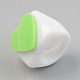 Opaque Acrylic Finger Rings&nbsp;X-RJEW-T010-13-4