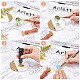 Brass Wax Seal Stamp with Handle&nbsp;AJEW-WH0184-0627-6