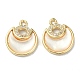 Brass Micro Pave Cubic Zirconia Charms&nbsp;KK-B072-16P-2
