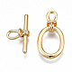 Brass Toggle Clasps&nbsp;KK-T063-98G-NF-2