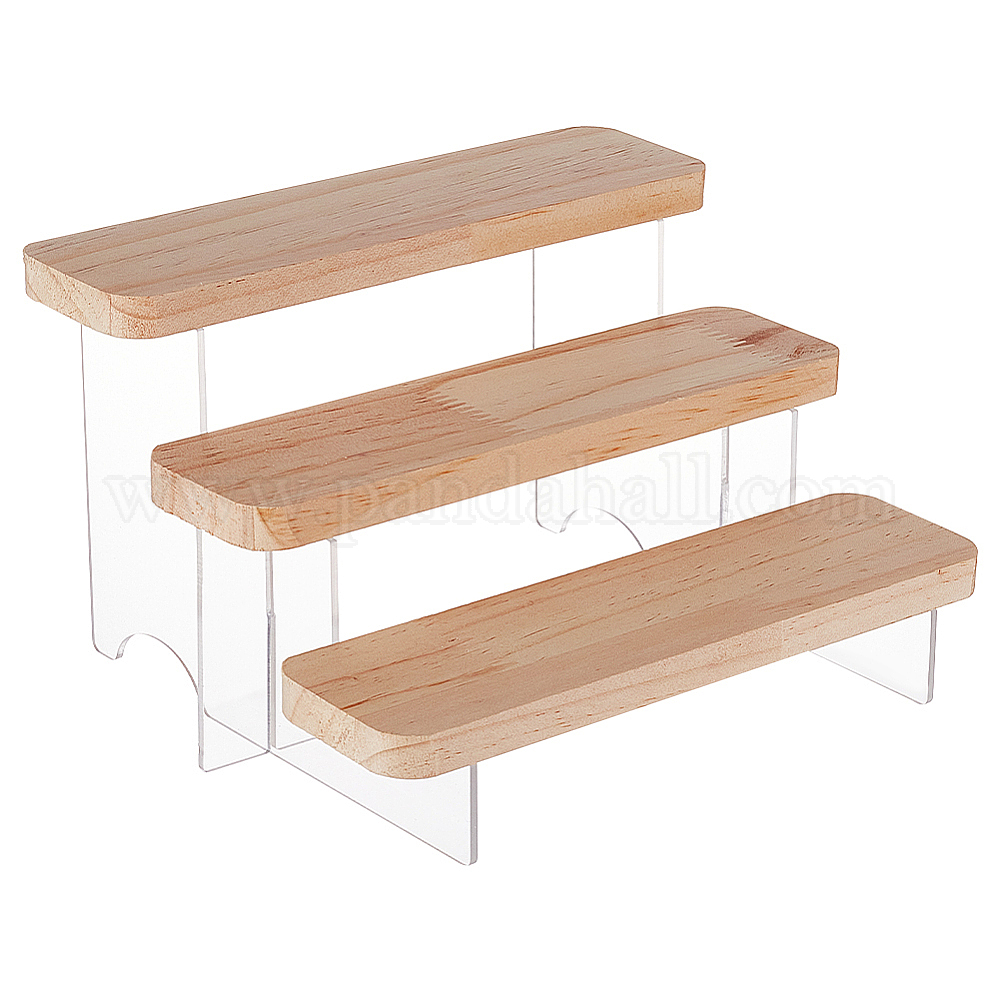Wholesale 3-Tier Transparent Acrylic Minifigures Display Risers ...