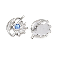 304 Stainless Steel Rhinestone Pendants&nbsp;STAS-Z166-24P-03