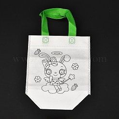 Rectangle Non-Woven DIY Environmental Scribble Bags&nbsp;DIY-B030-01
