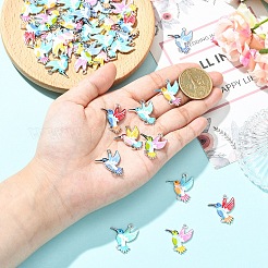 24Pcs 6 Colors Alloy Enamel Connector Charms&nbsp;FIND-YW0011-63